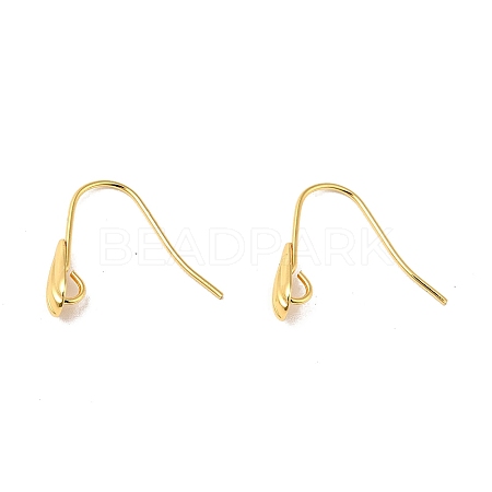 Brass Earring Hook KK-C003-01G-1