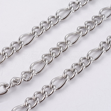 304 Stainless Steel Figaro  Chains CHS-F005-07P-1