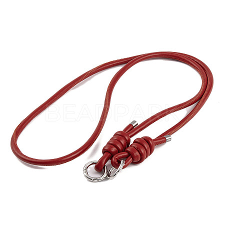 PU Leather & Alloy Phone Hand Strap Chains AJEW-H151-01A-1