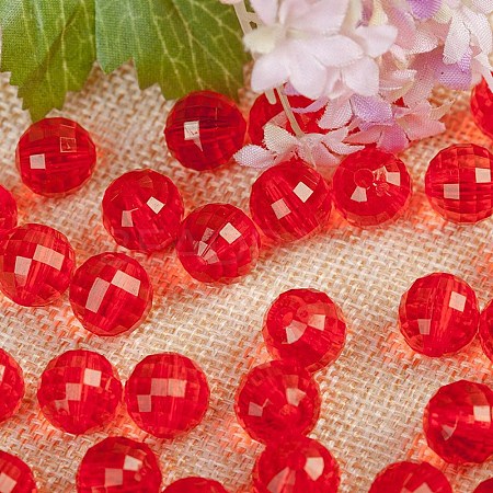 Transparent Acrylic Beads TACR-NH0001-A-10-1
