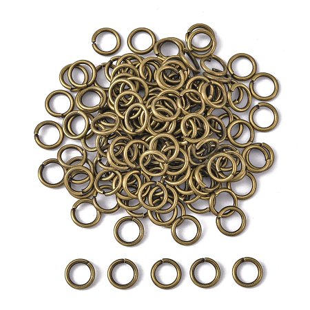 Brass Round Open Jump Rings for Jewelry DIY X-JRC7MM-AB-1