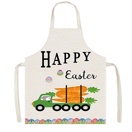 Easter Theme Polyester Sleeveless Apron PW-WG75993-18-1