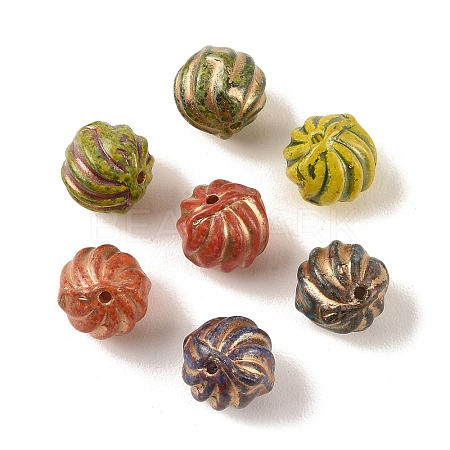 Baking Paint Glass Beads DGLA-G004-01N-1