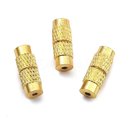 Column Brass Screw Clasps KK-M143-01G-1