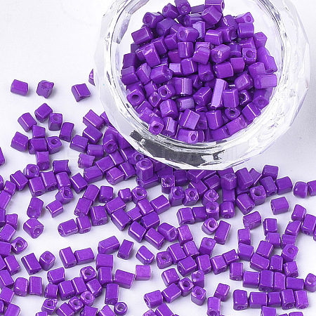 Baking Paint Glass Beads SEED-S023-11A-09-1
