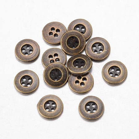 Alloy Buttons X-BUTT-D054-11.5mm-04-1