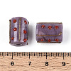 Handmade Gold Foil Glass Bumpy Beads LAMP-ZX003-12-08-3