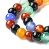 Natural Agate Beads Strands G-F417-05-6mm-3