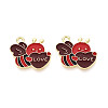 Valentine's Day Alloy Enamel Pendants ENAM-T023-13A-1