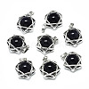 Synthetic Blue Goldstone Pendants G-R485-01I-1
