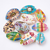 Printed Cowrie Shell Beads SHEL-S274-27-1