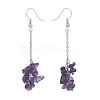 Natural Amethyst Chips Beaded Jewelry Set SJEW-JS01231-03-6