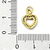 Brass Micro Pave Colorful Cubic Zirconia Pendants KK-H475-14G-04-3