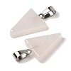 Natural Rose Quartz Pendants G-B127-04P-13-3