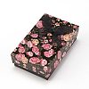 Flower Pattern Cardboard Jewelry Packaging Box X1-CBOX-L007-003A-1