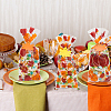 BENECREAT Rectangle Plastic Candy Bags for Thanksgiving Day CON-BC0007-06-5