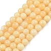 Natural Yellow Calcite Beads Strands G-C251-A01-10mm-2
