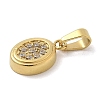 Ion Plating(IP) 304 Stainless Steel Micro Pave Cubic Zirconia Pendants STAS-Z107-02G-02-2