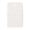 Rectangle Paper One Pair Earring Display Cards with Hanging Hole CDIS-C005-01-2