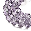 Transparent Baking Paint Glass Beads Strands DGLA-A034-T8mm-D07-3