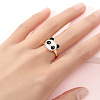 Alloy Enamel Rotatable Cuff Open Rings FS-WGEC271-19-1