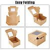 Square Kraft Paper Storage Gift Boxes CON-WH0095-81A-01-6