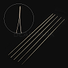 Iron Collapsible Big Eye Beading Needles X-ES001Y-S-57mm-01-2