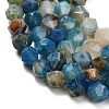 Natural Agate(Dyed & Heated) Beads Strands G-K425-B11-01-3
