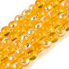 Electroplate Transparent Glass Beads Strands EGLA-Q132-4MM-A18-1