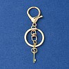 304 Stainless Steel Initial Letter Key Charm Keychains KEYC-YW00004-19-2