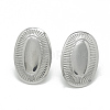 304 Stainless Steel Stud Earring Findings X-STAS-Q225-07A-1