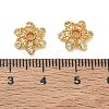 Brass Micro Pave Cubic Zirconia Bead Caps CU-CBA6E4E-10G-3