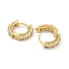 Rack Plating Brass Micro Pave Cubic Zirconia Hoop Earring EJEW-C102-13G-03-2