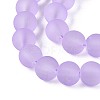 Baking Paint Transparent Glass Bead Strands GLAA-S031-8mm-25-3
