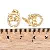 Brass Micro Pave Cubic Zirconia Pendants KK-G544-14G-3