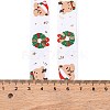 5 Yards Christmas Polyester Printed Grosgrain Ribbon OCOR-A008-01D-4