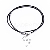 Waxed Cotton Cord Necklace Making X-MAK-S032-1.5mm-B01-3