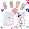 Fashewelry 10 Sheets 10 Patterns 5D Nail Art Stickers Anaglyph Decals MRMJ-FW0001-03-2