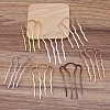 Brass Hair Combs Findings OHAR-PW0001-387-AB-1