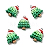 Christmas Opaque Resin Pendants X-RESI-G043-B03-1