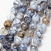 Natural Fire Crackle Agate Bead Strands G-K166-07F-8mm-02-1