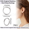 10Pcs 316L Stainless Steel Sleeper Earrings EJEW-BBC0001-56C-2
