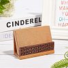 Wood Name Card Holder AJEW-WH0176-76-6
