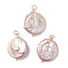 Natural Baroque Pearl Keshi Pearl Pendants PALLOY-JF04629-01-1