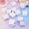 Square Paper Jewelry Ring Gift Boxes with Bowknot CON-TAC0010-80E-6