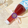 Brass Wax Seal Stamps with Rosewood Handle AJEW-WH0412-0192-5