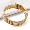 304 Stainless Steel Spring Multi-strand Bangles for Women BJEW-Z086-01G-02-2