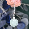 6Pcs 6 Style Natural Mixed Gemstone Pendants G-SZ0001-36-6