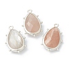 Natural Sunstone Pendants G-B009-02P-C-1