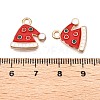 Christmas Theme Alloy Enamel Pendants ENAM-T020-10P-3